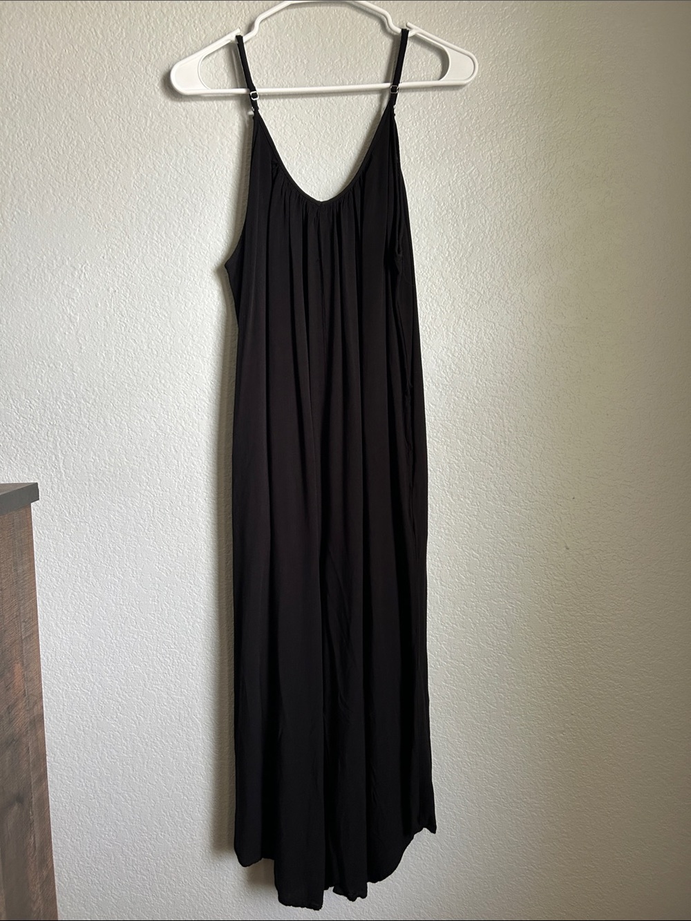 Classic Black Spaghetti-Strap romper